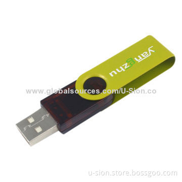 Durable Promotional Swivel USB Flash Drives, OEM and ODM Orders Welcomed, Plug-and-play Function
